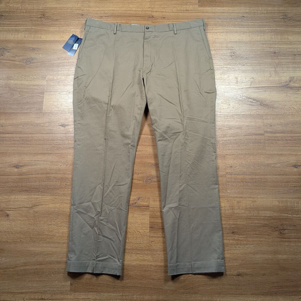 Polo Ralph Lauren Classic Fit Chino Pants Mens 46x34(33) Brown Stretch Cotton